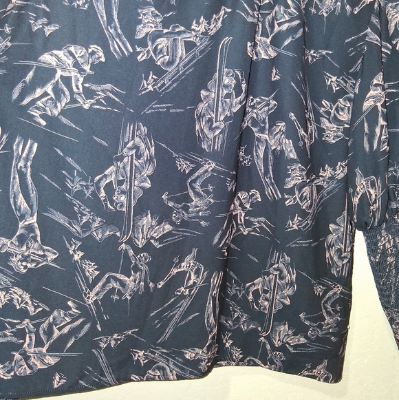 PEARL by LELA ROSE Ski Smocked Top - Picture 4 of 10